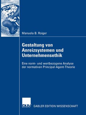 cover image of Gestaltung von Anreizsystemen und Unternehmensethik
